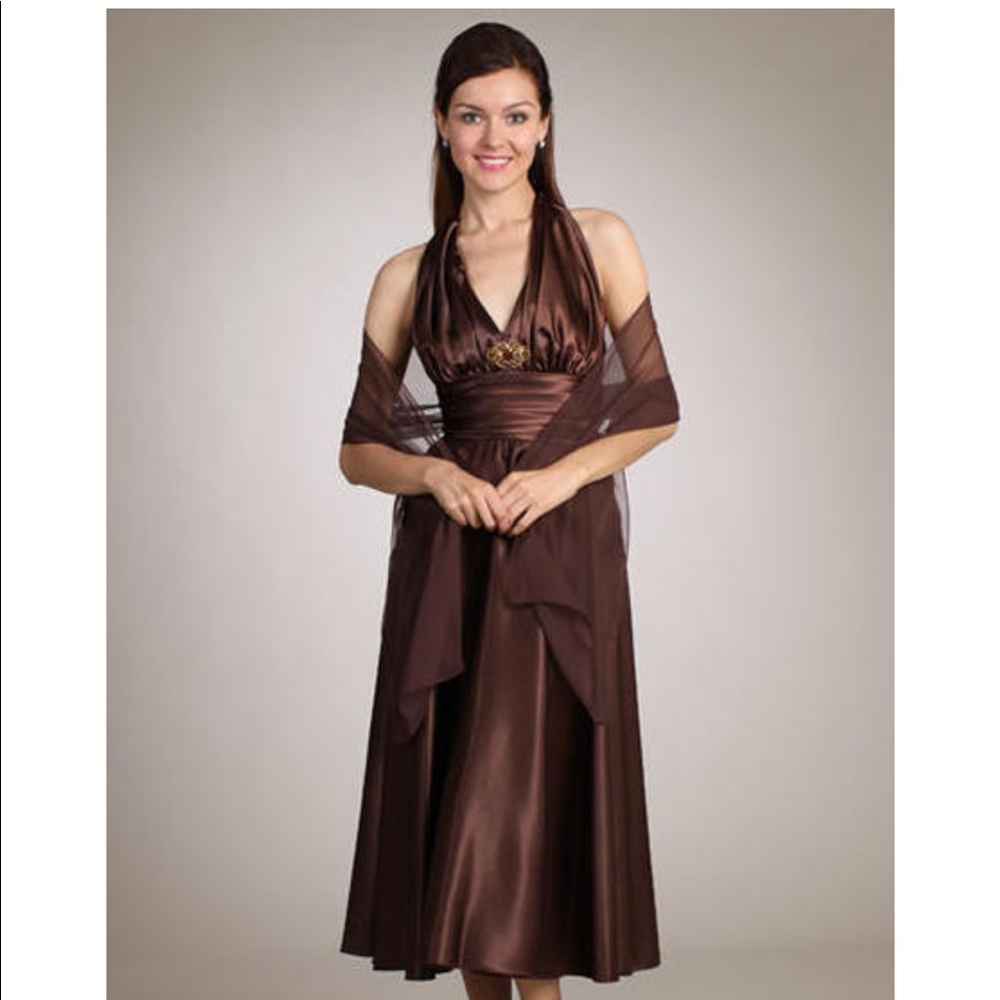 Blue Fiesta Bridesmaids Long Dress